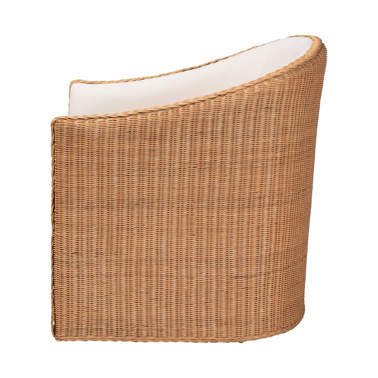 Nessa Bohemian Light Honey Rattan Arm Chair by Wicker Fair