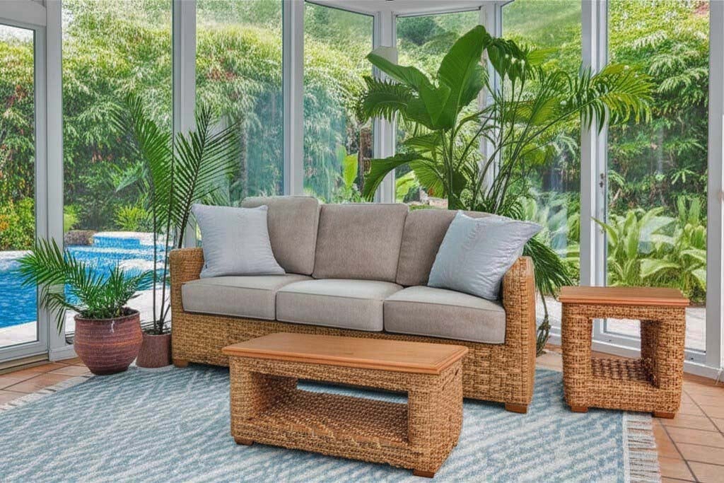 Vanatu Rattan Swivel Chair from Capris Furniture SW309