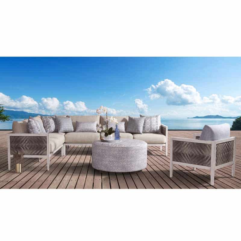 Veda Outdoor 5 Pc Sectional Furniture Set 74100 By South Sea Rattan