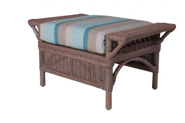 Windsor Porch Rattan Ottoman WD-10 by Designer Wicker Tribor