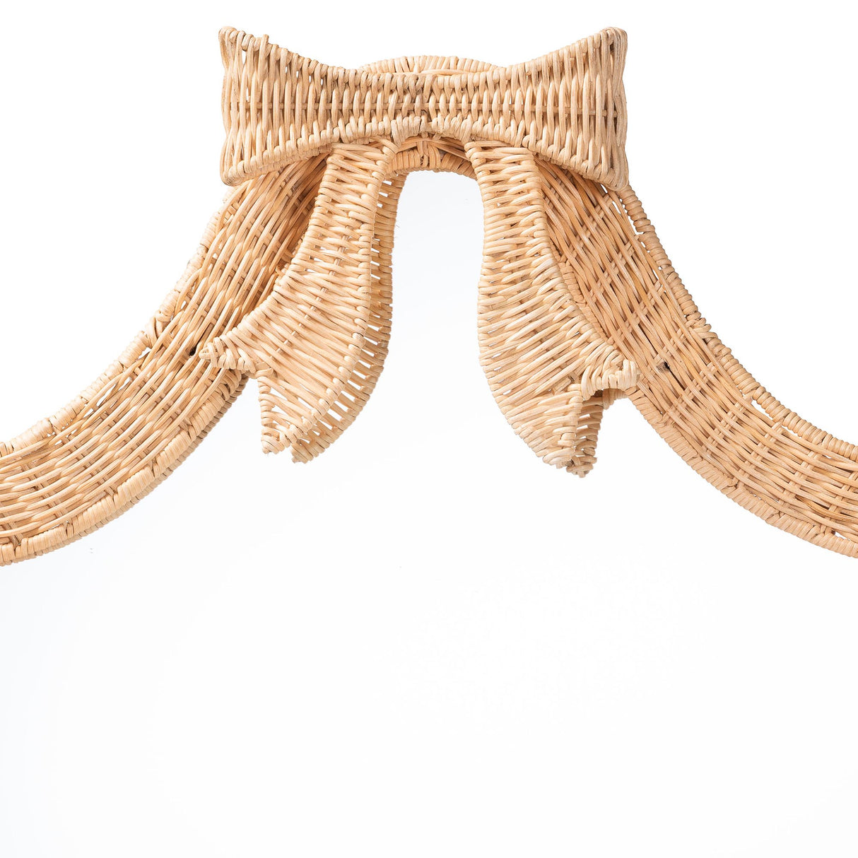 Palm Natural Rattan Wall Mirror by Wicker Fair