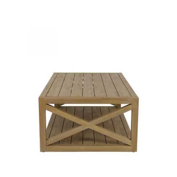 Coastal Teak Outdoor X Coffee Table by Sunset West Model 5501-XCT