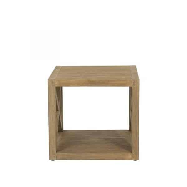 Coastal Teak Outdoor X End Table by Sunset West Model 5501-XET