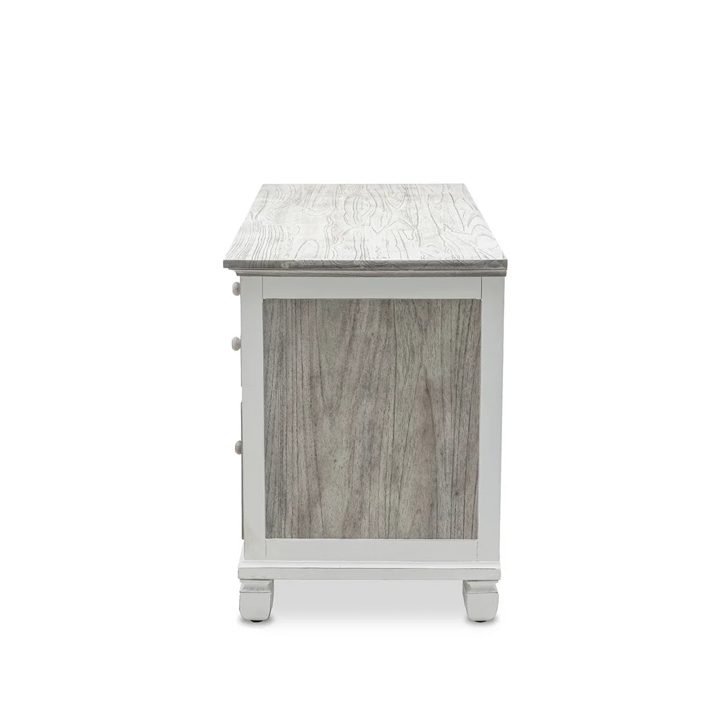 Islamorada Coastal Style Desk and Chair Set Model B23374-DAPGREY By Seawinds Trading