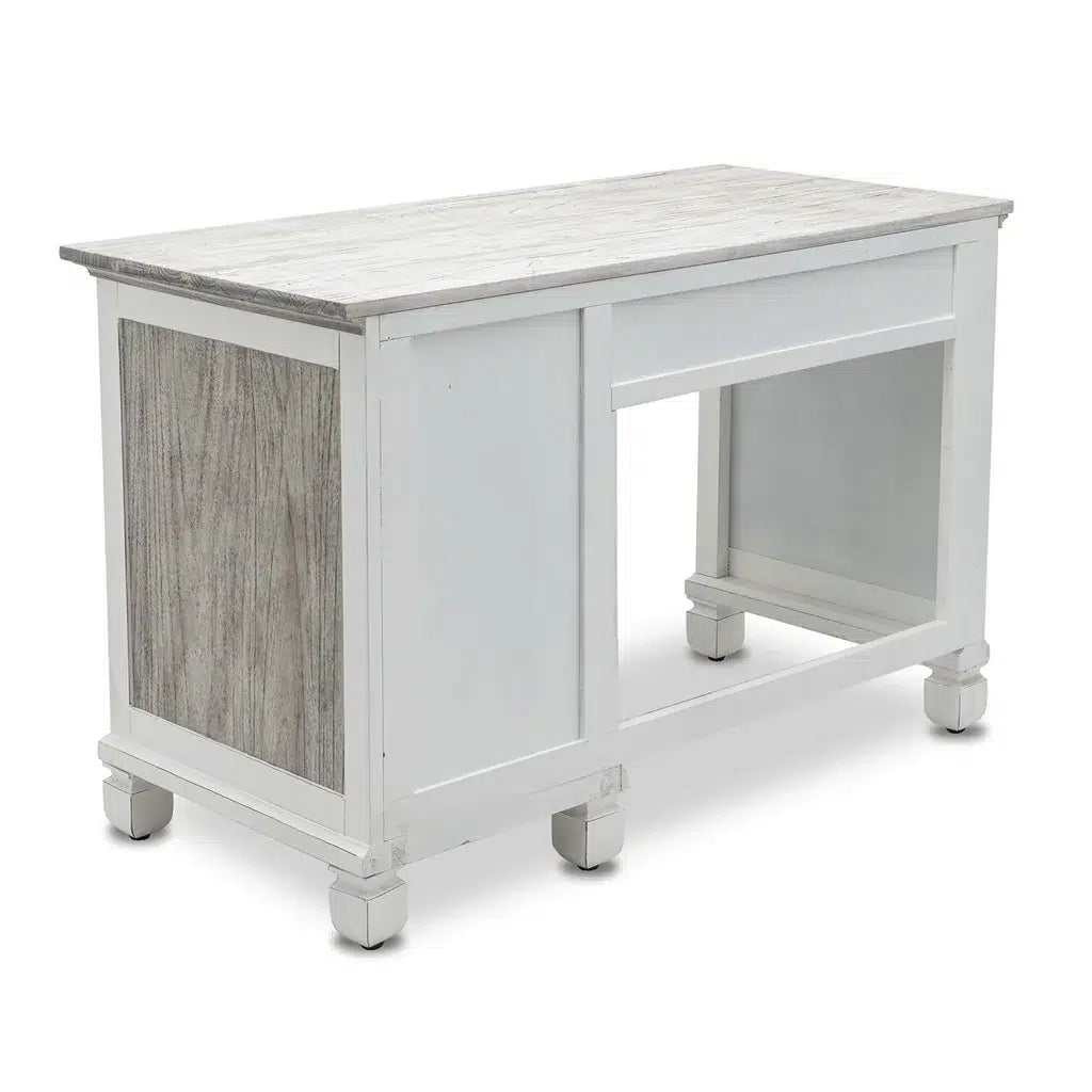 Islamorada Coastal Style Desk and Chair Set Model B23374-DAPGREY By Seawinds Trading