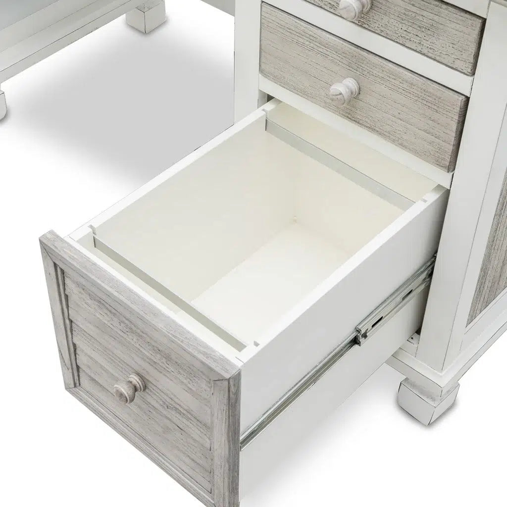 Islamorada Coastal Style Desk and Chair Set Model B23374-DAPGREY By Seawinds Trading