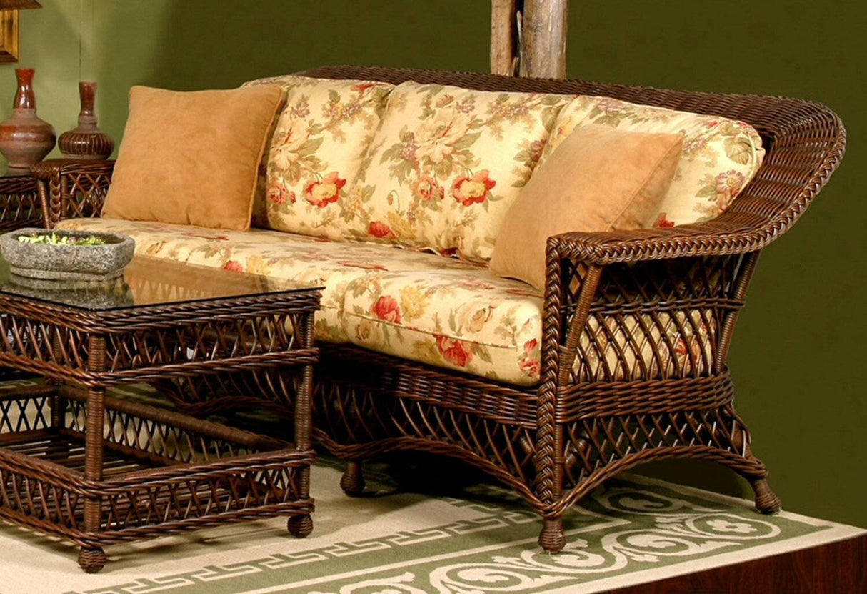 Bar Harbor Brownwash Rattan 6 Pc Set Model BH-SUNRM-BW from Spice Island Wicker