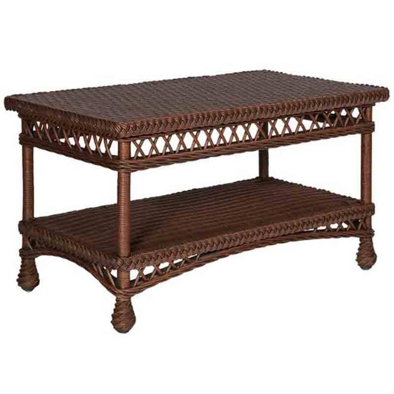 Bar Harbor Rattan Coffee Table B-05 by Designer Wicker Tribor