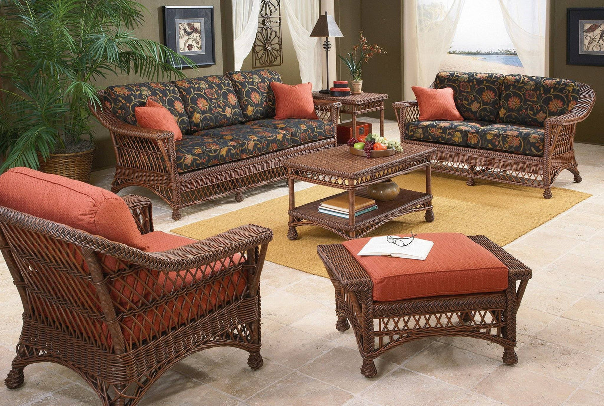 Bar Harbor Rattan Sofa B-03 by Designer Wicker Tribor