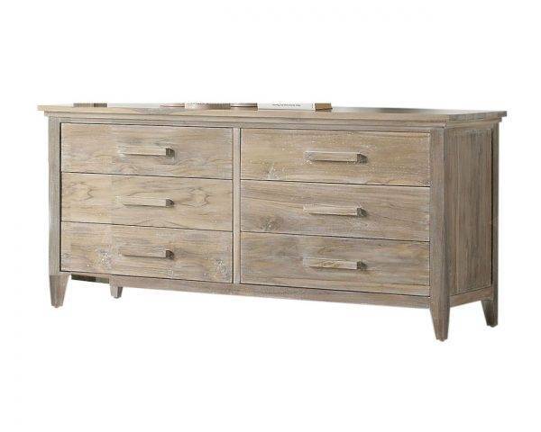 Beachside Solid Teak 6-Drw Dresser Model PRH-1001-TEAK-6D by Hospitality Rattan
