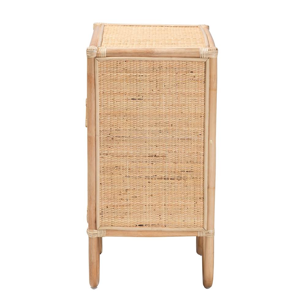 Bernini Wicker Fair Rattan Nightstand or End Table
