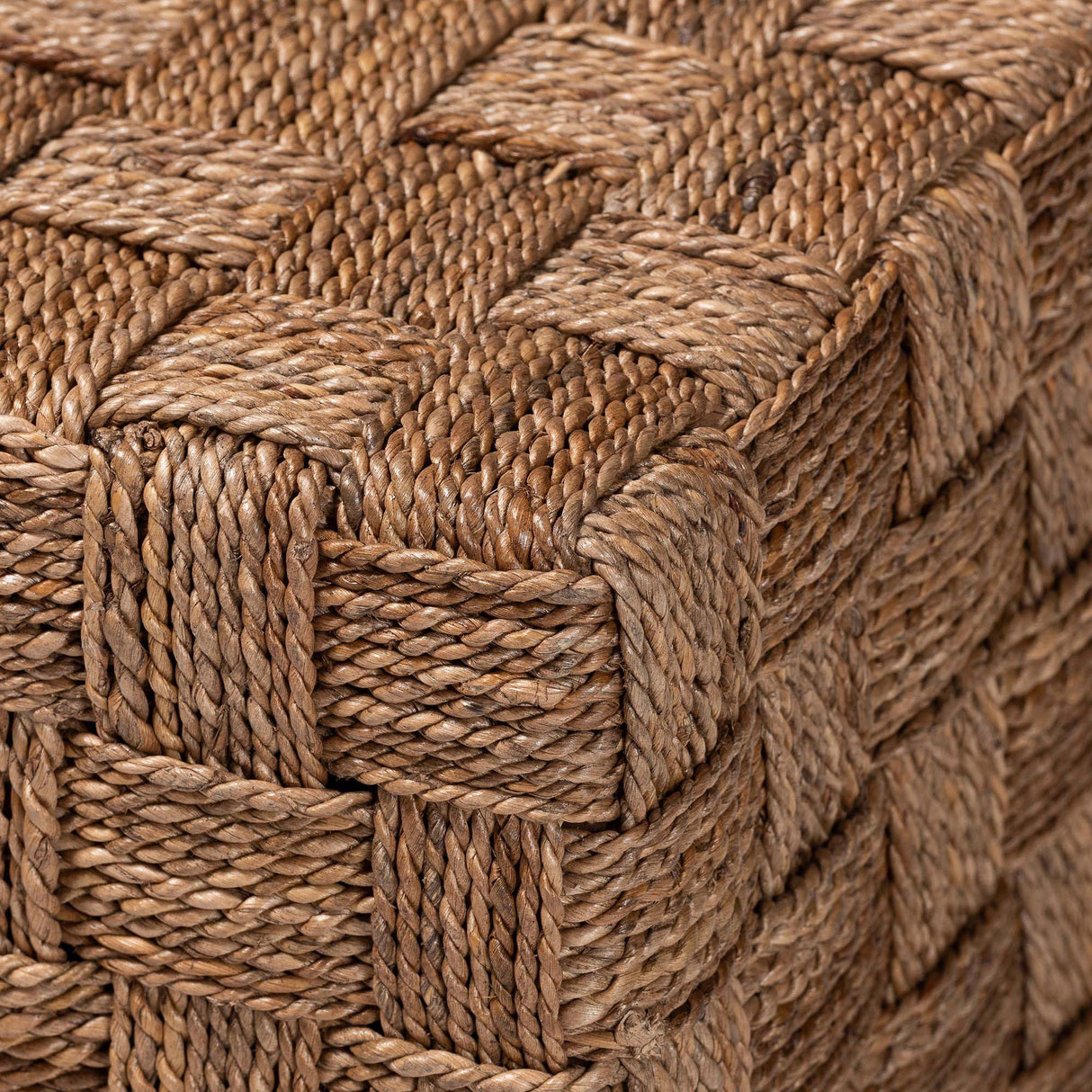 Cameroon Wicker Fair Handwoven Seagrass Square Coffee Table