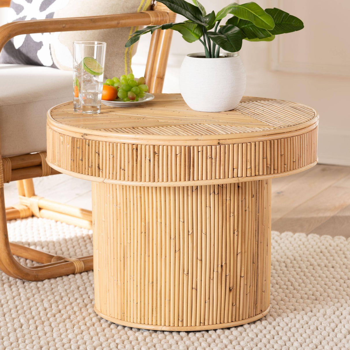 Changrai Wicker Fair Rattan End Table