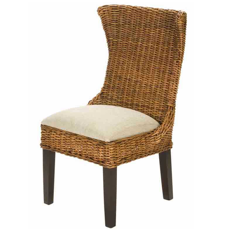 Clarissa Rattan Dining Side Chairs CZ-21 by Designer Wicker Tribor