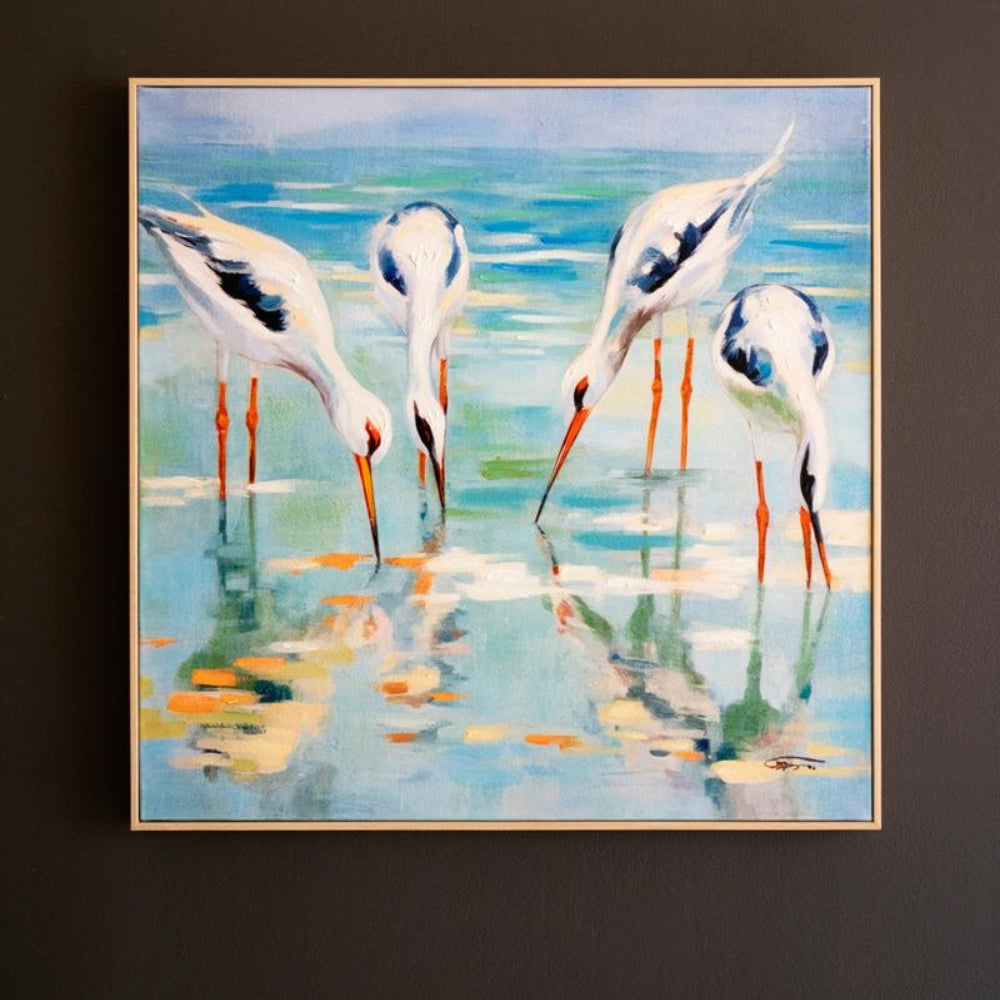 Shore Birds Wall Painting