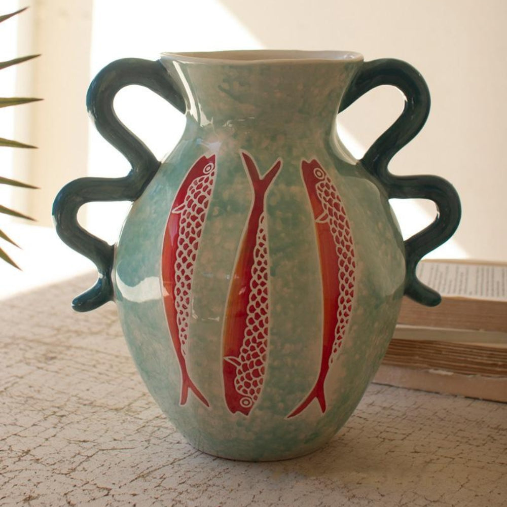 Playful Fish Vase