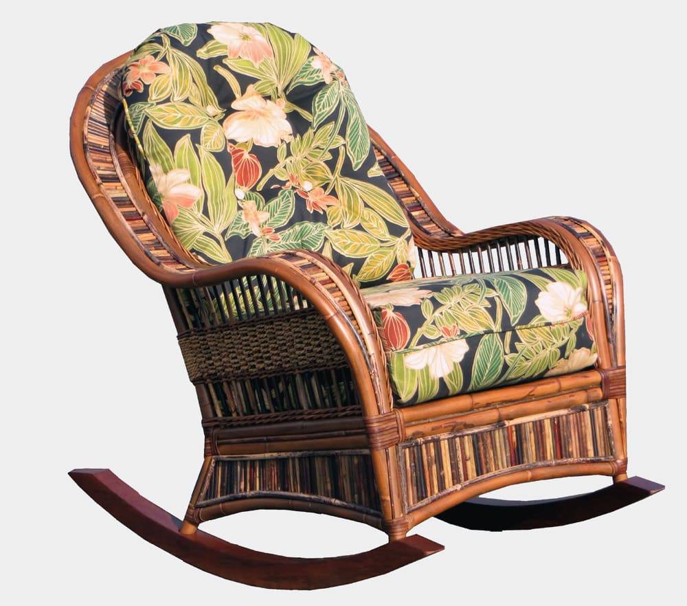 Shangri-la Wicker Complete Cushion Set (Arm Chair or Rocker) – Made in the USA SlA-CUSH-LC0 by Wicker Fair