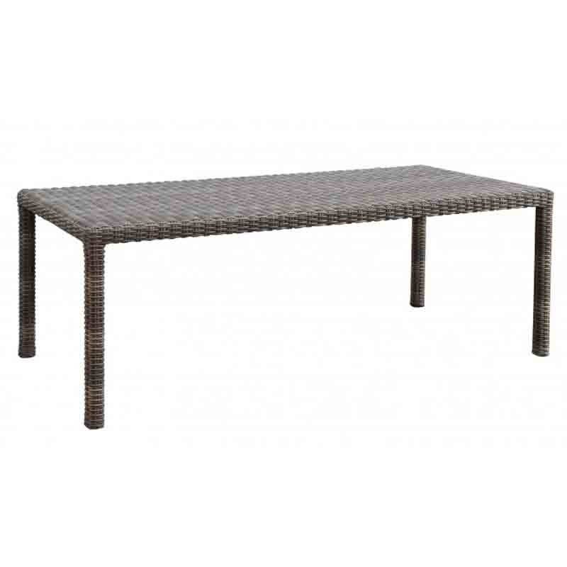 Coronado Outdoor Patio Furniture 90 Inch Rectangle Dining Table with Glass Model 3501-T90 from Sunset West