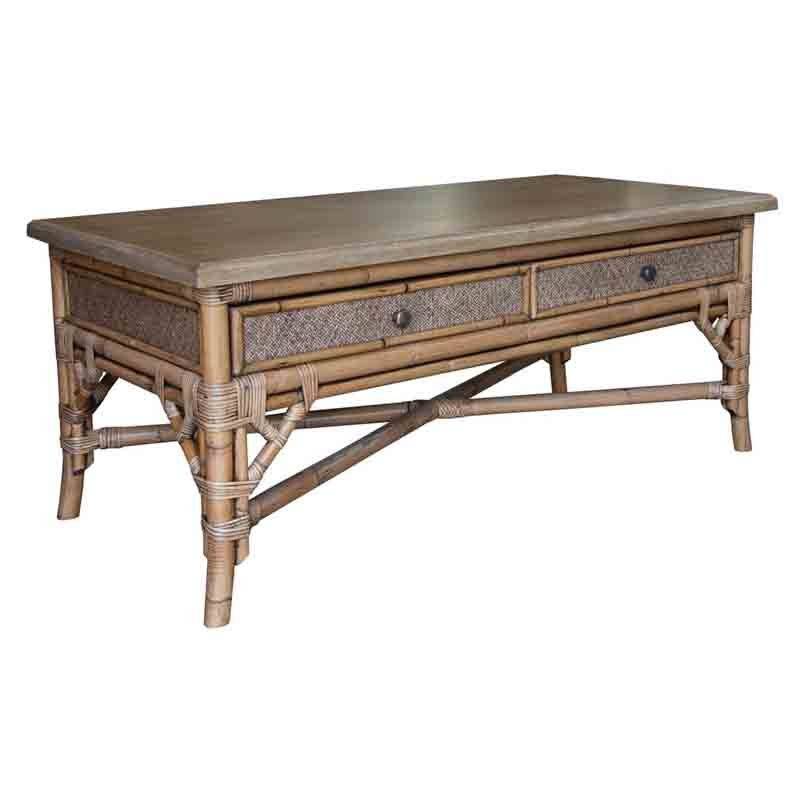 Safari Wicker Rattan Coffee Table Model CT385 by Capris Furniture