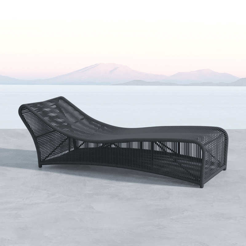 Milano Outdoor Cushionless Chaise by Sunset West Model 4102-9