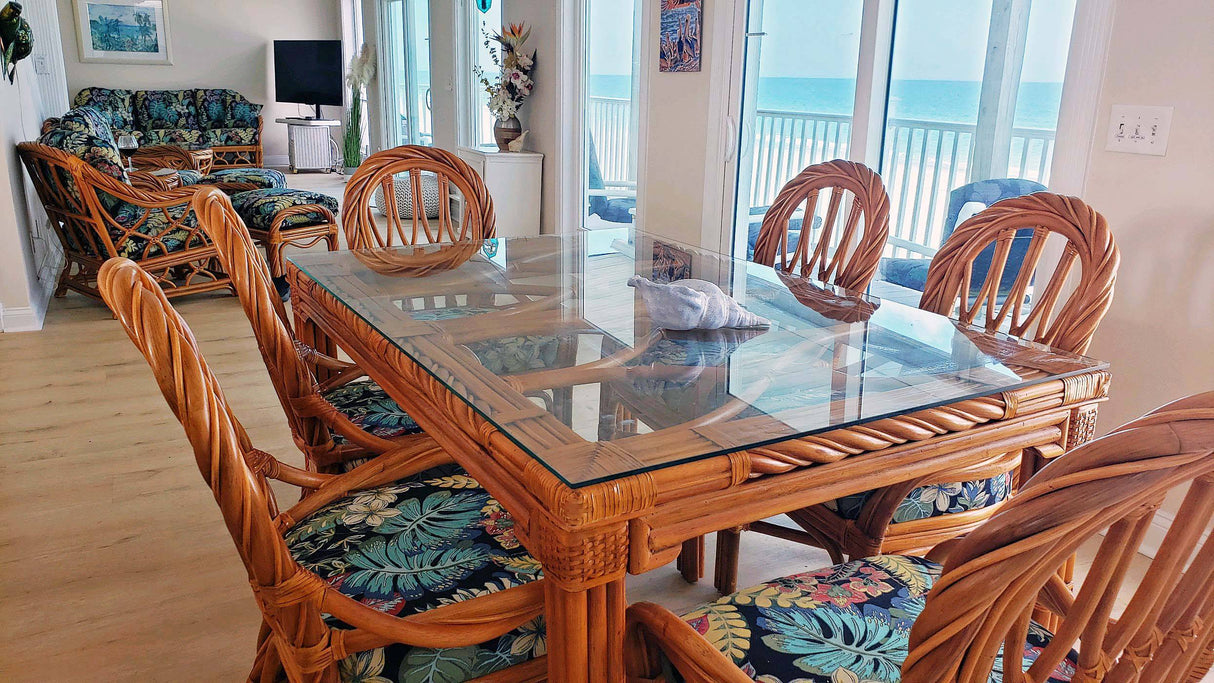 New Twist Rectangle Dining Set Model 3319 from South Sea Rattan