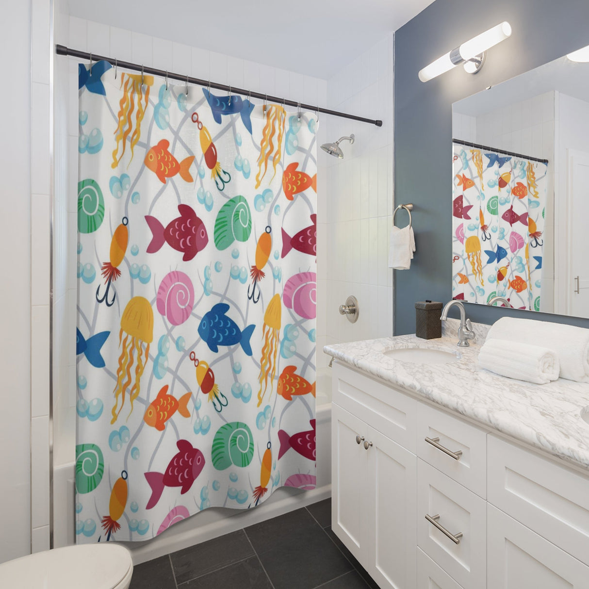 Bubble Sea Shower Curtain