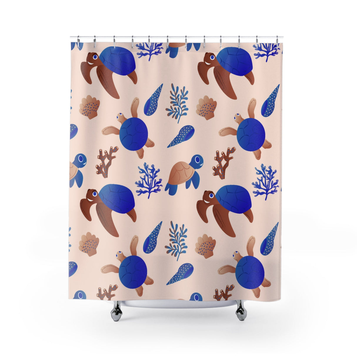 Aqua Turtle Shower Curtain