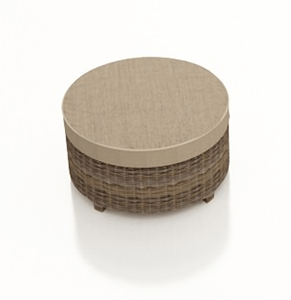 Cypress Outdoor Patio Large Round Ottoman Model FP-CYP-LROT-EB By Forever Patio