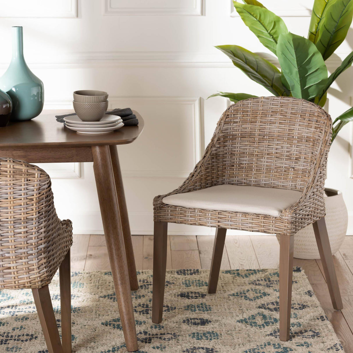 Maya Wicker Fair Rattan Dining Chair