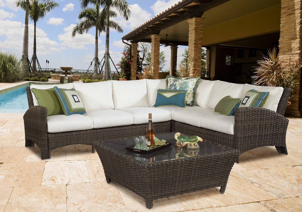 Panama All Weather 4 Pc Sectional Set Model 78400-SECTSET By South Sea Rattan