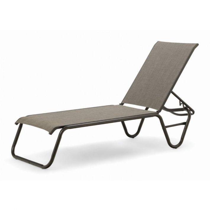 Gardenella Outdoor Sling Lay-flat 2 Pc Stacking Armless Chaises by Telescope Casual Model SET02001-1