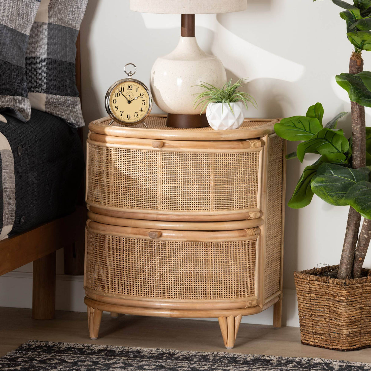 Fresno Wicker Fair Rattan Nightstand
