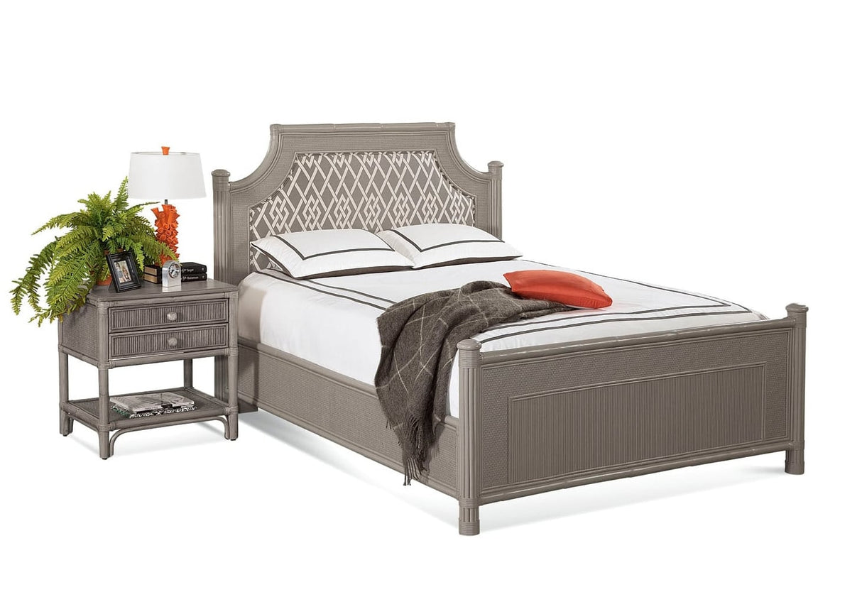 Summer Retreat Wicker and Rattan 2 Drawer Bedroom Nightstand Model 818-144 by Braxton Culler