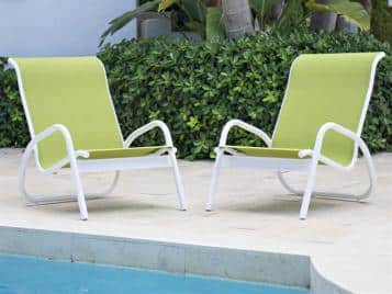 Gardenella Outdoor MGP Sling Stacking Poolside Chair by Telescope Casual Model 979-7610