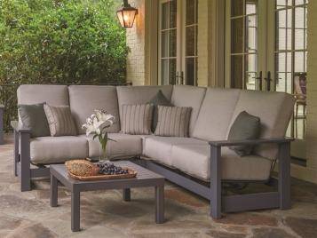 Leeward Outdoor MGP Cushion Right Arm Two-Seat Hidden Motion Section by Telescope Casual Model 1824-8550