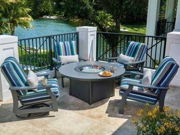 St. Catherine Outdoor MGP Cushion Ottoman by Telescope Casual Model 1179-8T00