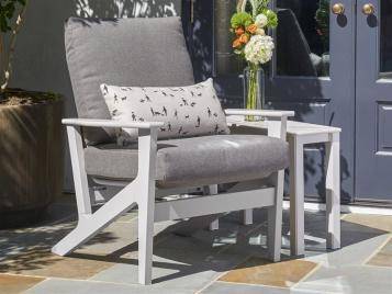 Wexler Outdoor MGP Cushion Chat Height Arm Chair by Telescope Casual Model 1953-5W70