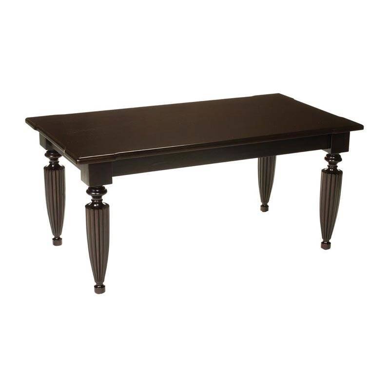 West Indies Wood Coffee Table Model WI-05 By Designer Wicker Tribor