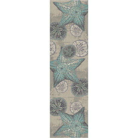 Beach Superstar Blue Rug