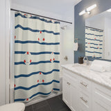 Buoy Stripe Shower Curtain