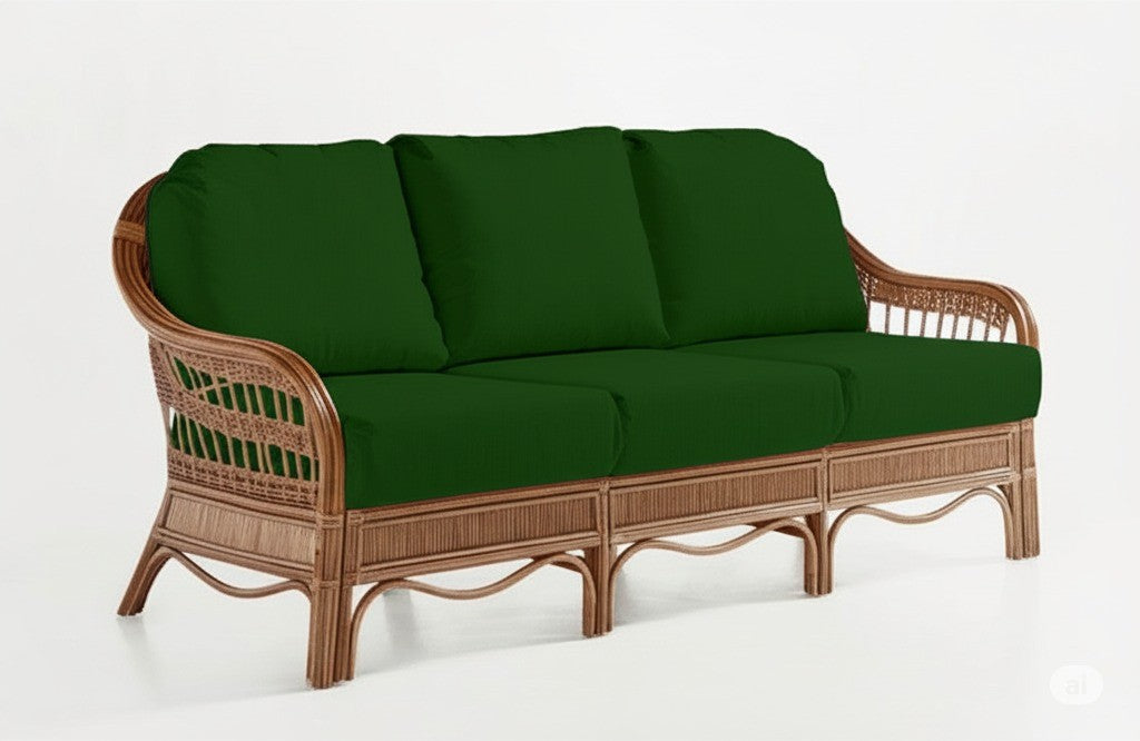 Bermuda Pecan 4 Pc Living Room Set by South Sea Rattan Model 1400