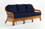 Bermuda Pecan 4 Pc Living Room Set by South Sea Rattan Model 1400