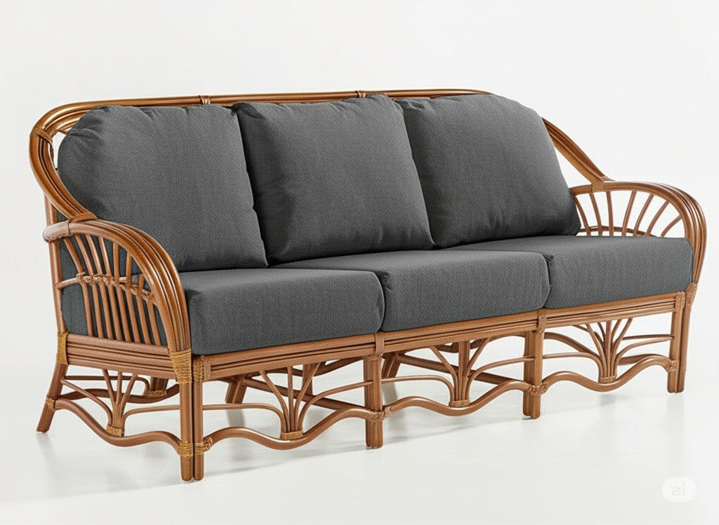 Palm Harbor Rattan Sofa Model 8603 from South Sea Rattan