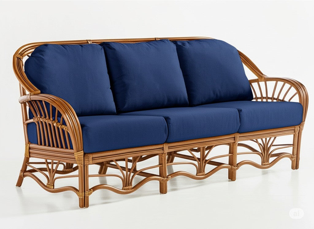 Palm Harbor Rattan 5 Pc Living Room Set Model 8600 from South Sea Rattan