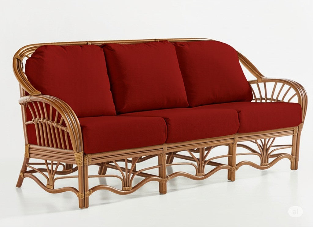Palm Harbor Rattan 5 Pc Living Room Set Model 8600 from South Sea Rattan