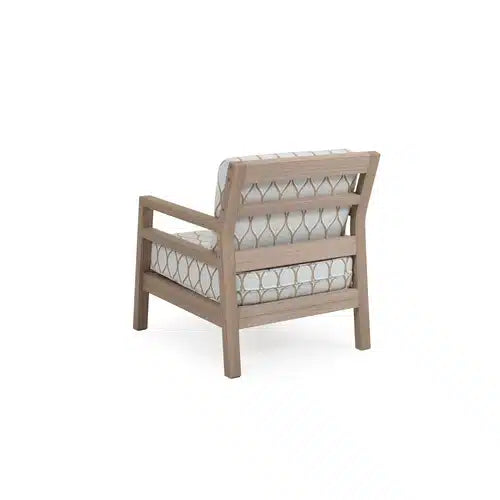 Rodeo Beach Outdoor PoliSoul&trade; Club Chair in Weathered Teak Model 5201WTK
