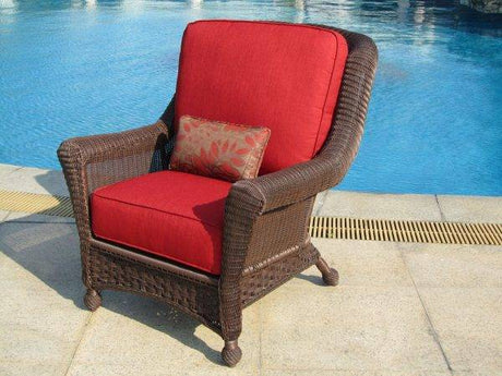 Tahiti Patio Hickory Stain Loveseat Model 102-T-LS from Spice Island Wicker