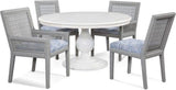 Douglas 48 or 54 Inch Round Solid Rubberwood Dining Table Model 1051-075 Made in the USA by Braxton Culler