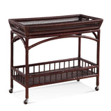 Okracoke Rattan Bar Cart with Casters 107-024 by Braxton Culler