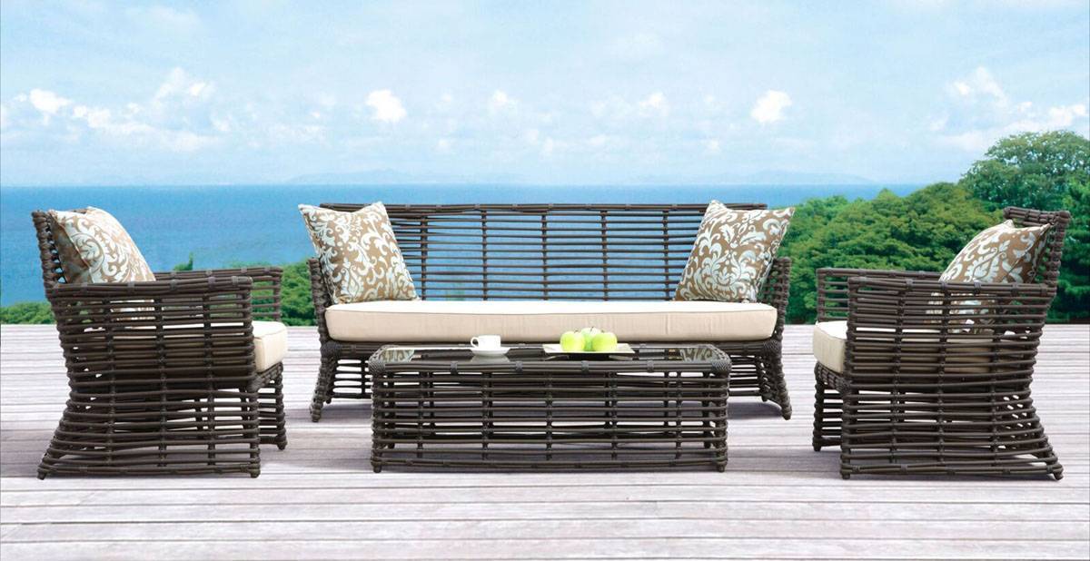 Venice Outdoor Patio 4 Piece Seating Set 1089-4PCSET from Sunset West